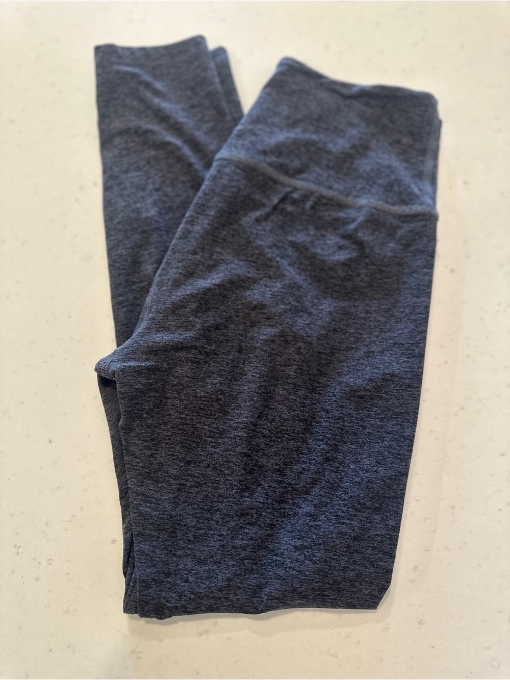 Beyond Yoga Dark Heather Gray Leggings Large Yoga Workout Pilates Athleisure - Picture 2 of 5